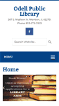 Mobile Screenshot of odellpubliclibrary.com